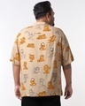 Shop Men's Brown All Over Printed Oversized Plus Size Shirt-Design