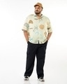 Shop Men's Brown All Over Printed Plus Size Shirt-Full