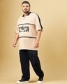 Shop Men's Brown Batman Graphic Printed Oversized Plus Size Polo T-shirt-Full