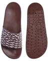 Shop Men's Brown Bats Printed Sliders-Full