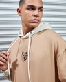 Shop Men's Brown Beast Within Graphic Printed Oversized Hoodies