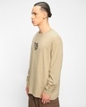 Shop Men's Brown Beast Within Graphic Printed Oversized T-shirt-Full