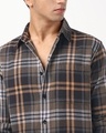 Shop Men's Brown & Black Checked Shirt
