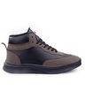 Shop Men's Brown & Black Color Block Casual Shoes-Full