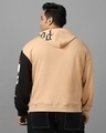 Shop Men's Brown & Black Lethal Graphic Printed Oversized Plus Size Hoodies-Full