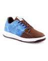 Shop Men's Brown & Blue Color Block Sneakers-Design