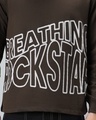 Shop Men's Brown Breathing Rockstar Typography Oversized T-shirt