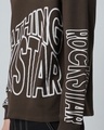 Shop Men's Brown Breathing Rockstar Typography Oversized T-shirt