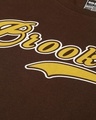 Shop Men's Brown Brooklyn Typography Oversized T-shirt