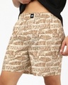 Shop Men's Brown Avengers All Over Printed Boxers-Front