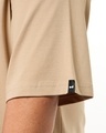 Shop Men's Brown Captain Graphic Printed Oversized Plus Size T-shirt