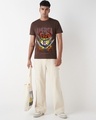 Shop Men's Brown Captain Graphic Printed T-shirt-Full