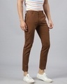 Shop Men's Brown Cargo Trousers-Design