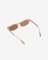 Shop Men's Brown Rectangle Polarised Lens Sunglasses-Design