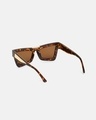 Shop Men's Brown Cateye Polarised Lens Sunglasses
