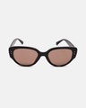 Shop Men's Brown Cateye Polarised Lens Sunglasses-Design
