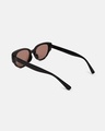 Shop Men's Brown Cateye Polarised Lens Sunglasses