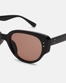 Shop Men's Brown Cateye Polarised Lens Sunglasses