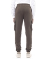 Shop Men's Brown Chaos Typography Cargo Joggers-Full
