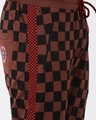 Shop Men's Brown Checked Joggers