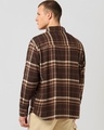 Shop Men's Brown & Beige Checked Oversized Shirt-Design