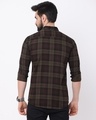 Shop Men's Brown Checked Slim Fit Shirt-Full