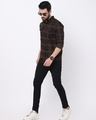 Shop Men's Brown Checked Slim Fit Shirt