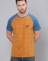 Shop Men's Brown Checked T-shirt