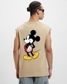 Shop Men's Brown Classic Mickey Graphic Printed Boxy Fit Vest-Design