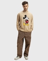 Shop Men's Brown Classic Mickey Graphic Printed Oversized T-shirt