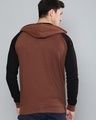 Shop Men's Brown Color Block Hoodie-Design