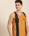 Shop Men's Brown Colourblock Sleeveless T-shirt-Design