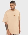 Shop Men's Brown Deathstroke Graphic Printed Oversized T-shirt-Full