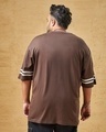 Shop Men's Brown Dunk Graphic Printed Oversized Plus Size T-shirt-Design
