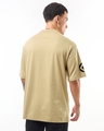 Shop Men's Brown Fakinit Graphic Printed Oversized T-shirt-Full