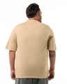 Shop Men's Brown Fear Some Graphic Printed Oversized Plus Size T-shirt-Design