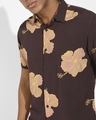 Shop Men's Brown Floral Printed Shirt