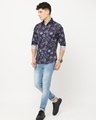 Shop Men's Brown Floral Printed Slim Fit Shirt