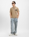 Shop Men's Brown Friends Clapboard Graphic Printed T-shirt-Full