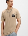 Shop Men's Brown Friends Clapboard Graphic Printed T-shirt-Front