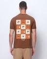 Shop Men's Brown Friends Thanksgiving Graphic Printed T-shirt-Front
