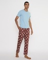 Shop Men's Brown Get Dunkin Printed Pyjamas