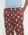 Shop Men's Brown Get Dunkin Printed Pyjamas