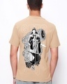 Shop Men's Brown Geto Graphic Printed T-shirt-Front