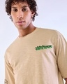 Shop Men's Ginger Root Brown Apple Affair Graphic Printed Oversized T-shirt