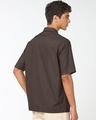 Shop Men's Brown Typography Oversized Shirt-Design