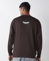 Shop Men's Brown Graphic Printed Oversized Sweatshirt-Full