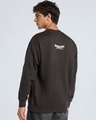 Shop Men's Brown Graphic Printed Oversized Sweatshirt-Full