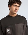 Shop Men's Brown Graphic Printed Oversized Sweatshirt