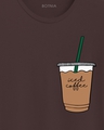 Shop Men's Brown Iced Coffee Graphic Printed T-shirt-Design